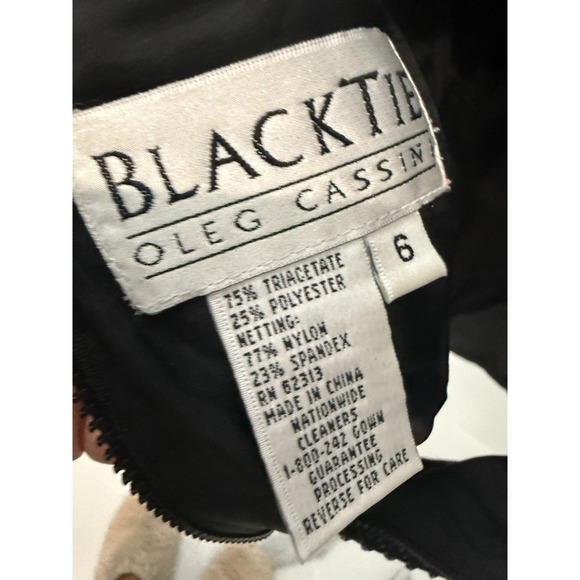 Black Tie‎ Oleg Casin Women's Black Long Sleeve Size 6 - Picture 8 of 13